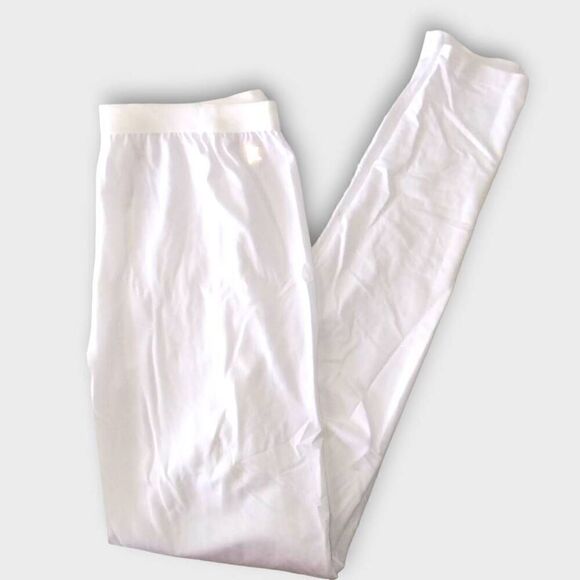 Danskin Womens Leggings Sz Small White Tights Ankle Ballet Dance‎ - Picture 1 of 6